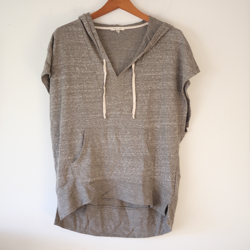 Silence + Noise Sleeveless Hoodie Size XS